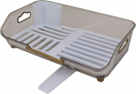 KJAOYU Kitchen Counter Dish Dryer Multifunctional Dish Dryer - Space Saving PP Dish Drainer for Kitchen Sink Organizing Dishes and