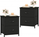 Somdot &ouml;&ouml;kapp 2-st komplektist, must k&uuml;ljelaud 2 riidest sahtliga, metallist raamiga &ouml;&ouml;kapp, v&auml;ike kapp magamistuppa, elutuppa, lastetuppa