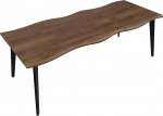 Mendler HWC-O60 S&ouml;&ouml;gitoa laud pikendatav raudne MDF 160-220 cm hele tammepuu v&auml;limus