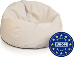 Ecopuf Sakwa M Bean Bag kunstnahast polsterdatud topelt t&otilde;mblukuga kott - lekkekindel - 90 x 50 cm