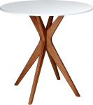 Jubi &uuml;mmargune s&ouml;&ouml;gilaud 60 cm tammepuust valge