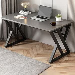 Industrieller Computertisch f&uuml;r Home Office, moderner Gaming-Schreibtisch aus Holz, Chefarbeitsplatz f&uuml;r Studium & Schreiben, Konferenzschreibtisch, stilvoll und funktional