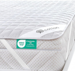 Fam Home Cotton Touch Mattress Protector, Natural and Breathable Mattress Topper, Practical and Durable Mattress Protector, Hygienic All-round Cover, Optimum Anti-dust Mite Cover
