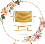 PlusFive Round Balloon Arch Kit, 2.1 m Metal Balloon Arch, Balloon Arch Frame, Wedding Arch Wedding, Balloon Stand, Balloon Arch for Birthday, Wedding, Baby Shower, Graduation, Decoration