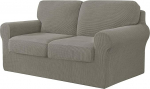 Leverable Sofa Cover 2-Seater Sofa Cover with 2 Back Panels and 2 Cushion Cushion Cover (H)