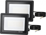 FUPE LED Spotlight Outdoor 50 W, LED Spotlight Pack of 2 6500 K, Floodlight LED Outdoor IP65 veekindel, Outdoor Spotlight Super Bright 5000 lm, Outdoor Spotlight LED Outdoor Spotlight tagahoovi jaoks