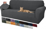 MAXIJIN Creative Jacquard Diivan Covers for 3 Seater, Super Stretch Non-Slip Diivan Cover koertele, lemmikloomas&otilde;bralik 1-positsiooniline elastne m&ouml;&ouml;bli kaitsja Diivan Covers (3 istekohta, tumehall)