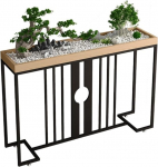 Industrial Modern Console Sofa Table - Narrow Behind Coffee Table with Shelves, Anti-Friction Feet, High H & Living Room Furniture, Stylish Storage Solution