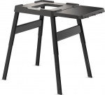 Ninja Woodfire Adjustable Stand & Side Table, Outdoor Oven & BBQ Grill Stand, Heavy-Duty Outdoor Cooking Table & Pizza Oven Stand, 4718J800EUUK, Black