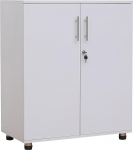 Storage Cabinet - File Folder Wooden Filing Cabinet for Home, Office, Garage, Shoe Storage, Tool Garage Storage, Adjustable Shelf - White