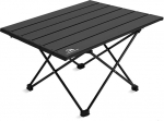 TravelHawk kokkupandav telkimislaud, 68 x 40 x 40 cm, kaasaskantav alumiiniumist kokkupandav laud, telkimislaud koos kandekotiga, v&auml;ike telkimislaud, grillimislaud, kalalaud, rannalaud, piknikulaud, must