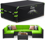 UIRWAY kate aiam&ouml;&ouml;blile, 250 x 210 x 90 cm, veekindel salongim&ouml;&ouml;bel 420D Oxfordi kangast katted m&ouml;&ouml;blikomplektidele, kaitsev kate aiam&ouml;&ouml;blile ventilatsiooniavadega ja