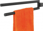 Tiger 248730746 Nomad towel rail 2-arm, stainless steel powder-coated, black
