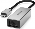 USB C Ethernet adapteri kaabel - Marmitek UE24 - Thunderbolt Connect to LAN - &uuml;henda oma Mac v&otilde;i s&uuml;learvuti kindlalt ruuteriga, kuigi &uuml;ks RJ45 port puudub - USBC konverter