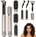 Souvik 6 tk juukset&ouml;&ouml;riistade komplekt multifunktsionaalne koos kuuma &otilde;hu harja, f&ouml;&ouml;ni, lokitriikraua automaatne, f&ouml;&ouml;ni harja sirgendamiseks, kuuma &otilde;hu harja, juuste sirgendaja, lokitang, maht, kuivatamine