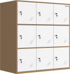 Office Steel Locker Cabinet with Keys School and Home Locker Organizer Locker for Fabric and Toys Living Room Boys and Girls Metal Storage Cabinet (9D)