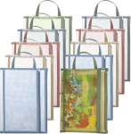 10 Pack t&otilde;mblukuga v&otilde;rgusilma kotid A4 kahekihiline Puzzle Building Blocks m&auml;nguasja ladustamise kott k&auml;epidemega kooli kontorisse