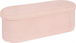 PINPLUS panipaigaga pink, kokkupandav hoiupink, ovaalne disain, bukleekangas, polsterdatud pink, Osman elutuppa, magamistuppa, esikusse, 110 x 38 x 38 cm, roosa