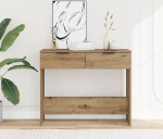 Mudel 856946 Puitkomposiit konsool Artisan Oak 90 x 36 x 75 cm 60 kg koos sahtlitega Vajalik kokkupanek