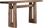 Konsolentisch Schmal aus Holz, Konsolentisch im Landhausstil mit Stauraum, Hohe Tragf&auml;higkeit, Dekorativ f&uuml;r Flur, Wohnzimmer, Schlafzimmer(Brown,130cm/51in)
