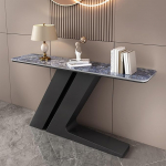 IBOWZ Konsolentische f&uuml;r den Eingangsbereich, Landhausstil, Flurdekoration mit geometrischem Metallrahmen zur Dekoration und Aufbewahrung im Wohnzimmer, Flur oder Schlafzimmer
