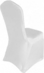 Trimming Shop White Spandex Chair Cover Lycra Slipcover Super Stretchy, vastupidav, kauakestev elastne s&ouml;&ouml;gituba, pulmad, peod, banketid, restoran, dekoratsioon, 100tk