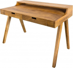 riess-ambiente.de Solid Secretary Monsoon 120 cm Mango Wood Desk, Unikaalne kontorilaud massiivpuidust.