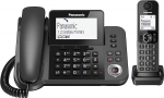CORDLESS 2IN1 3,4-tolline DECT V.VOCE 100NUM.C/SEG.NERO