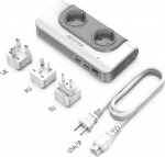 BESTEK 200 W pingemuundur koos 4 USB reisilaadijaga 110 V kuni 230 V reisiadapteri voolu muundur vahetatava UK, EU, AU reisipistikuga USA, JAP, KAN, AUS, Hiina, Tai reisimiseks