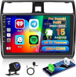 Roinvou 2+64G Android Car Radio Navigation Suzuki Swift 2003-2010 juhtmevaba Carplay ja Android Car, 10.1-tolline puuteekraaniga raadio koos WiFi GPS Bluetooth peeglilink EQ FM / RDS SWC tagurdamine