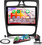 4G+128G juhtmevaba Carplay Android autoraadio Mercedes Benz C-klassile CLK S203 W203 W209 A209 2012-2016