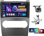 4+64G Android autoraadio Mercedes Benz klassi B B200 klassi A A160 A180 2008-2011 juhtmevaba Carplay & Android Car, 9-tolline puuteekraaniga raadio Bluetooth 5.0/GPS/tagasivaate kaamera/FM/WiFi abil