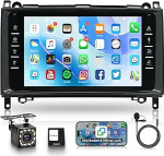 Androidi autoraadio Mercedes Benz A/B klassile W169 W245 B160 B170 B180 B200 W639 Vito Viano W906 Sprinter 8-tolline puuteekraaniga autoraadio koos GPS WiFi Mirror Link Bluetooth FM/RDS/SWC tagurduskaameraga