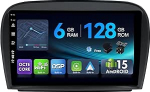 [6G + 128G, Octa-Core] - MSD autoradio Mercedes SL R230 (2005-2012) Android 15 GPS navigatsiooniradio CarPlay Android auto roolijuhtimine Dual Band WiFi DSP DAB tagurduskaamera MIC 2 DIN 9