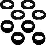 4 paari asendusk&otilde;rvaklappe - Turvaline sobivus helikindlad silikoonist korpused pestav disain, mis &uuml;hildub Samsung Galaxy Buds Live'iga (must)