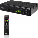 Xoro HRS 8659 digitaler Satelliten-Receiver mit LAN Anschluss (HDTV, DVB-S2, HDMI, SCART, USB 2.0 Media Player) schwarz