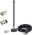 Bingfu CB antenn 27 MHz CB raadio antenn Pehme piitsaga magnetiline alus BNC PL259 &uuml;hendusega CB antenn, mis &uuml;hildub Cobra Midland Uniden Maxon President kaasaskantava CB raadio mobiilse skanneriga.