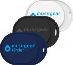 Musegear Key Finder Mini koos Bluetooth rakendusega, v&otilde;tmeotsija valjult mobiiltelefonile, 3 tk: tumesinine, valge ja must, iOS ja Android jaoks, v&otilde;tmeotsimine