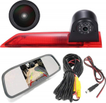 HD IP68 Autotransporteri tagurduss&uuml;steem Pidurituled tagurduskaamera Van katuse kaamera parkimiskaamera parkimisabi, mille nurk on reguleeritav ja mis &uuml;hildub Ford Transit Custom Business MPV SUV bussiga