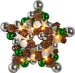 LED-t&auml;hega j&otilde;ulup&auml;rg, l&auml;bim&otilde;&otilde;t 28 cm, uksep&auml;rg, j&otilde;ulup&auml;rg, t&auml;htede kuju, dekoratiivne p&auml;rg, lauap&auml;rg, valgustatud t&auml;htede, pallide, koonuste, j&otilde;ulukaunistus riputamiseks v&otilde;i riputamiseks.