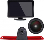Veekindel parkimiskaamera 18 mm objektiiviga piduritulede tagurduskaamera, mis on integreeritud 3. piduritulede kaamerasse koos 4,3-tollise LCD monitoriga Mercedes Benz Sprinter W906 / Caravelle 2007-2015 jaoks