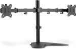 DIGITUS Monitorihoidik - Alus - 2 monitori - Kuni 32 tolli - Kuni 2 x 8 kg - VESA 75 x 75, 100 x 100 - Must