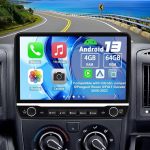 Slakerbe Android 13 Autoradio 2 DIN koos Carplay Android autoga &uuml;hilduv Citro&euml;n Jumper II/Peugeot Boxer II/Fiat Ducato 2006-2023, 4G + 64G 10-tolline autostereo koos WiFi FM RDS tagurdava kaameraga Mikrofoniga