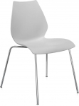 Kartell Maui Office Chair, Light Grey, Set of 2