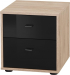 Wiemann Tokyo 599729 Bedside Table 43 x 40 x 42 cm Rough-Sawn Oak Wood Assembled