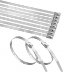 100tk roostevabast terasest kaablisidemed iselukustuv metallist kaablisidemed (300mm)