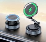 CloudValley For Magsafe Car Mount 15 W mobiiltelefoni hoidja auto, teleskoopvarrega iminapadi laadija armatuurlauale / tuuleklaasile, 360&deg; p&ouml;&ouml;ratav auto telefonihoidja tarvikud iPhone 16/15/14/13/12 jaoks