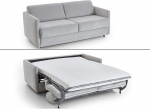 Atlantic Home Collection LIMONE Sofa Bed High Quality Upholstered Light Grey