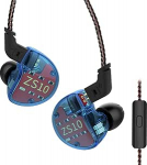 KZ ZS10 k&otilde;rvaklapid k&otilde;rvaklappides, Yinyoo k&otilde;rvamonitoride h&uuml;briid 4 tasakaalustatud armatuuri ja 1 d&uuml;naamiline draiver koos eemaldatava 2-poolse kaabliga MP3-m&auml;ngija jaoks (sinine mikrofoniga)