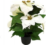 GreenBrokers kunstlik valge j&otilde;ulut&auml;ht potis 36cm